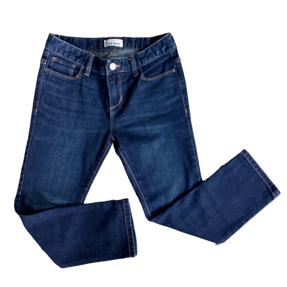 Old Navy Dark Wash Jeans | Girls 12 | regular straight leg fall winter basic